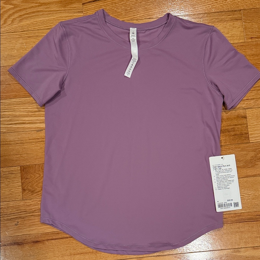 Lululemon High Neck Run and Train Tee